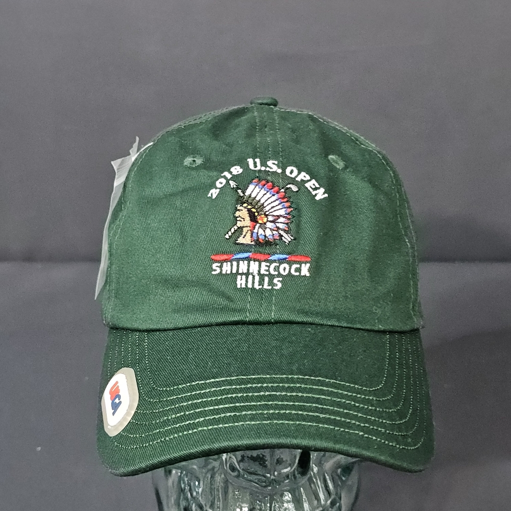 US Open Hat Cap Strap Back Green Golf Golfing Shinnecock Hills 2018 Adjustable